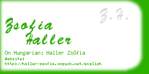 zsofia haller business card